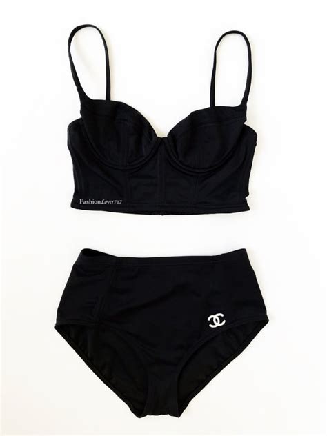 deux piece chanel|chanel bathing suits.